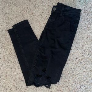 American Eagle Jeggings Black Sz 0